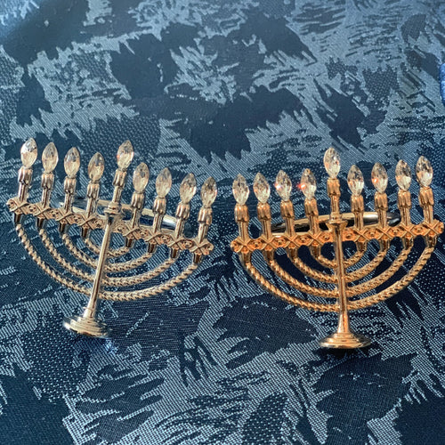 Chanukah -Menorah Napkin Rings