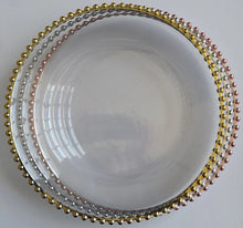 Load image into Gallery viewer, Beaded Plastic Charger Plate